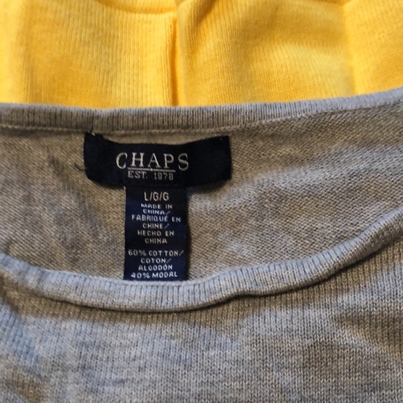 Chaps color block sweater Large - Picture 2 of 4